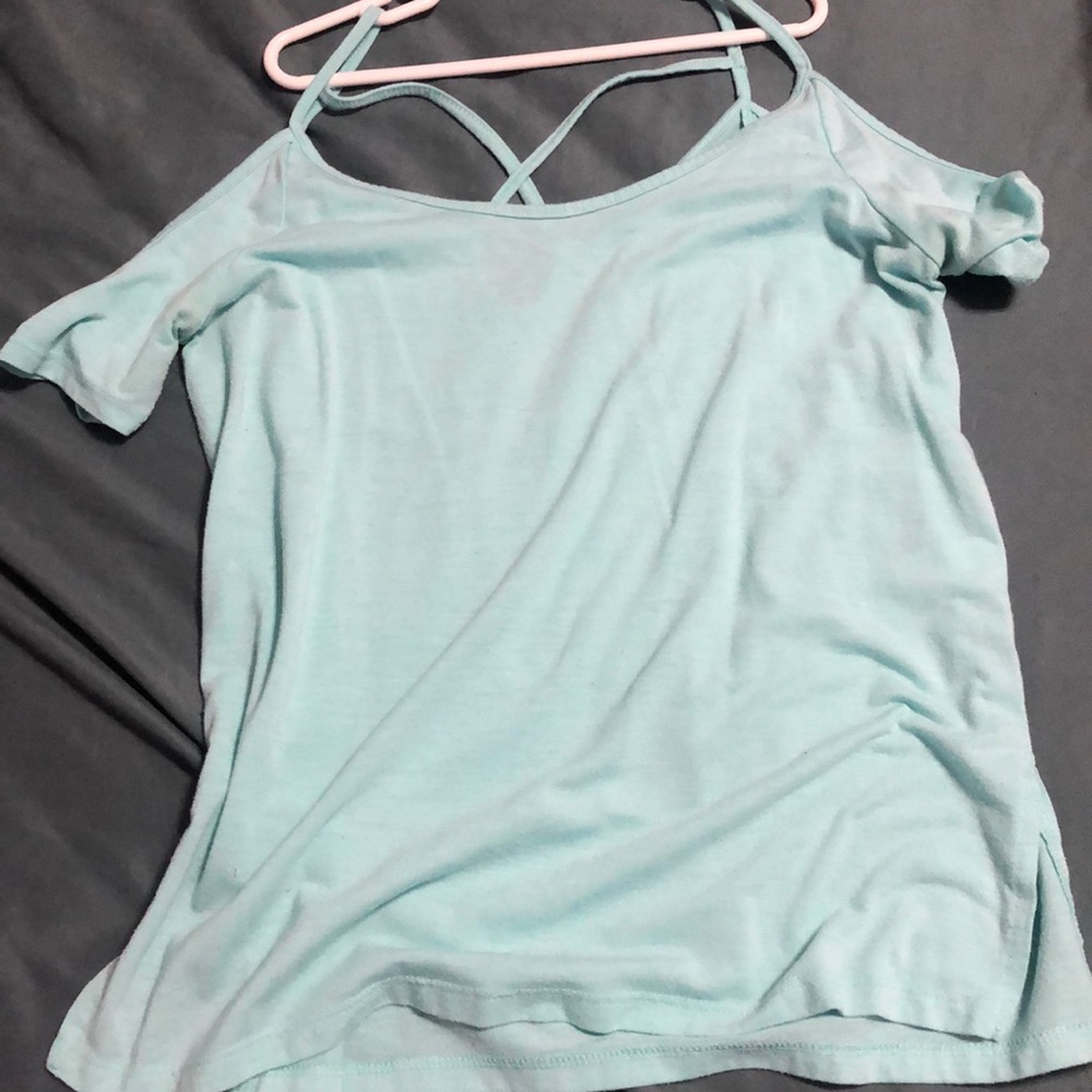 blue top!